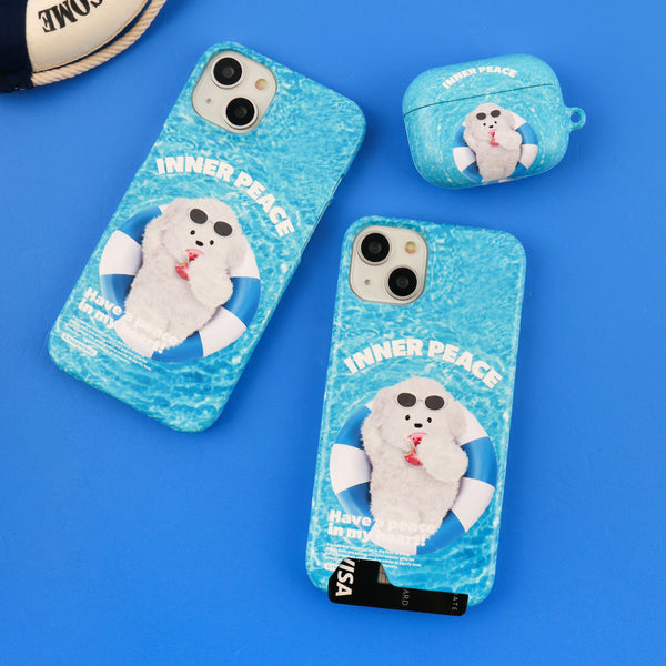 [THENINEMALL] Swim Ppokku Inner Peace AirPods Hard Case