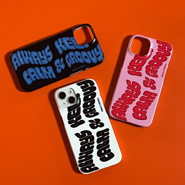 [THENINEMALL] Calm And Groovy Hard Phone Case (2 types)