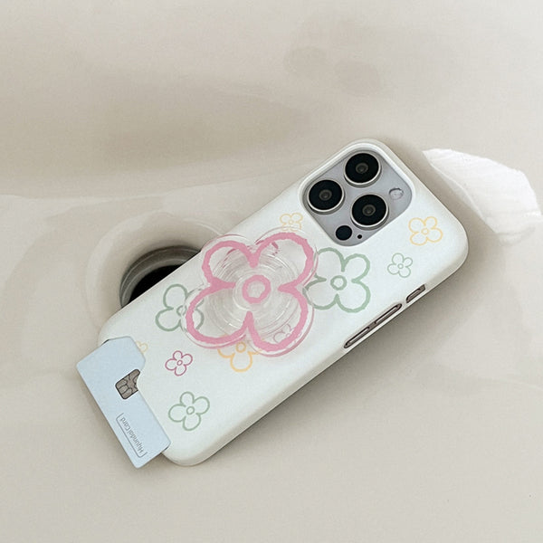 [Mademoment] Flower Doodle Pattern Design Phone Case