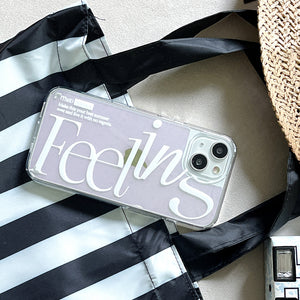 [Mademoment] That Summer Lettering Design Glossy Mirror Phone Case