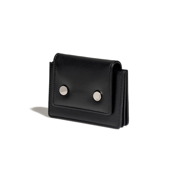 [Fennec] CIRCLE PADDING ACCORDION POCKET - BLACK