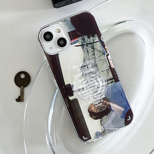 [Mademoment] Afternoon Bus Design Glossy Mirror Phone Case