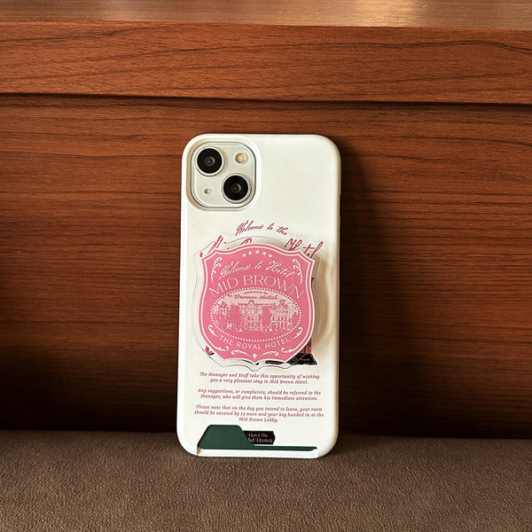 [Mademoment] Hotel The Mid Brown Design Phone Case