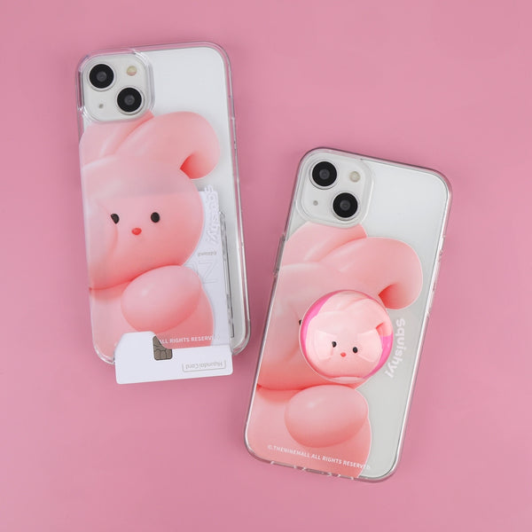 [THENINEMALL] Windy Squishy Clear Phone Case (3 types)