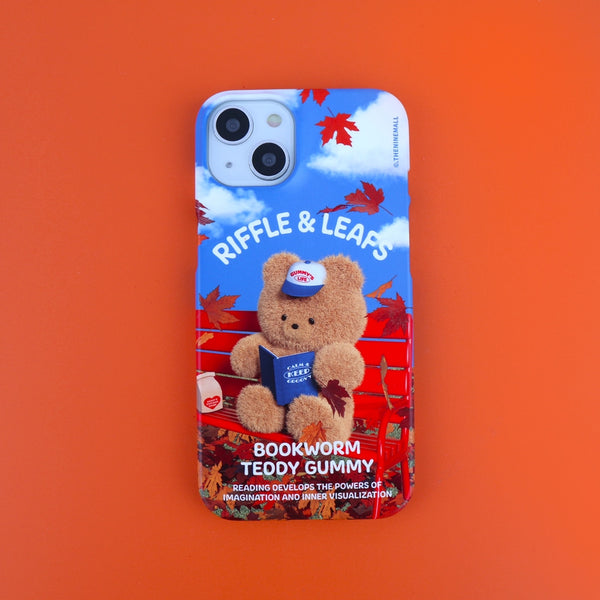 [THENINEMALL] Bookworm Gummy Hard Phone Case (2 types)