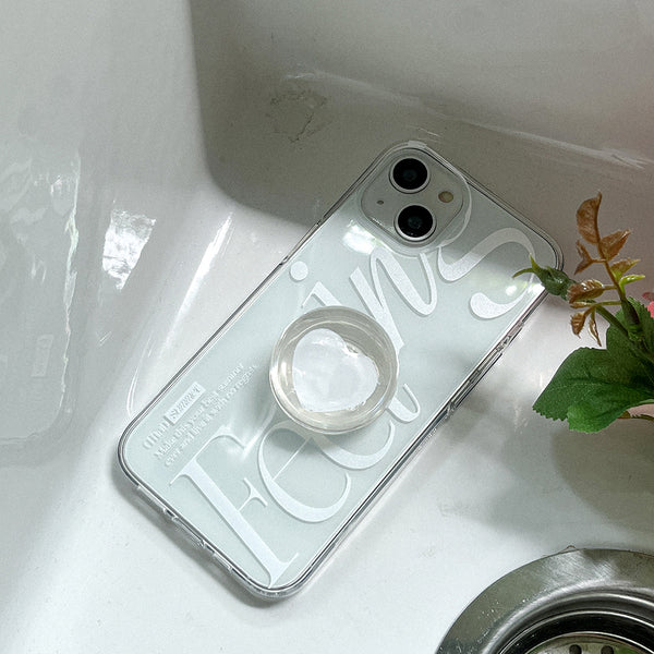 [Mademoment] That Summer Lettering Design Clear Phone Case (3 Types)