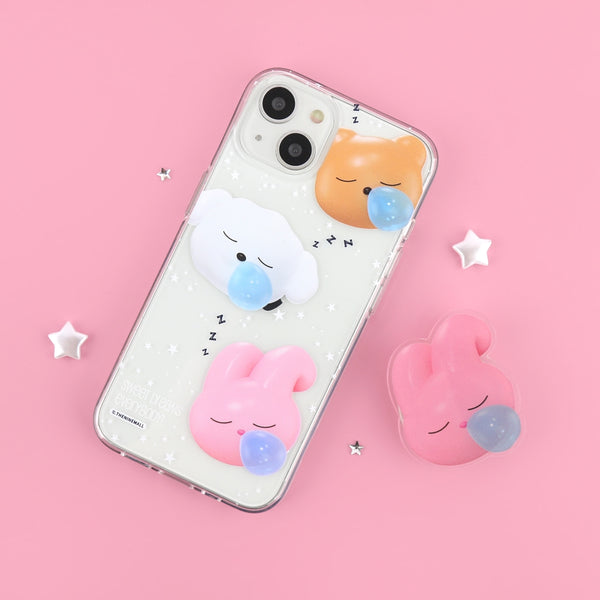 [THENINEMALL] Pattern Sweet Dreams Clear Phone Case (3 types)