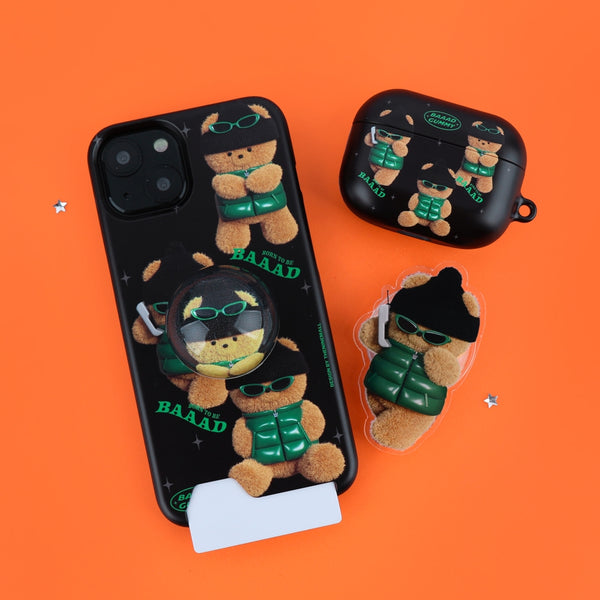 [THENINEMALL] Pattern Puffer Bad Gummy Hard Phone Case (2 types)