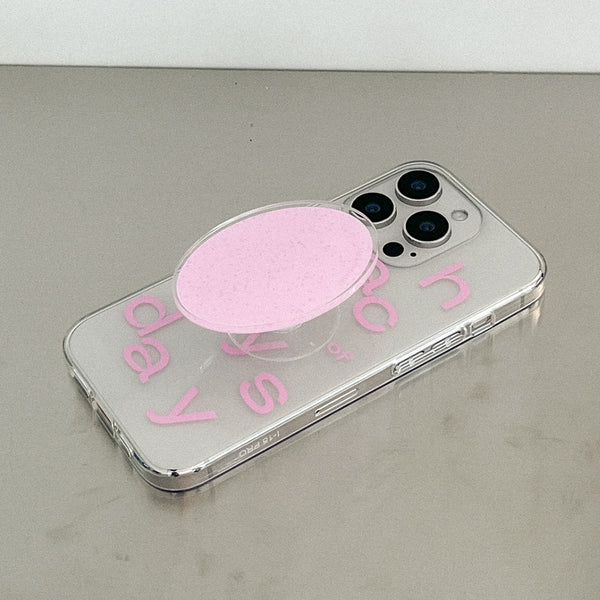 [Mademoment] Each Of Day Design Clear Phone Case (3 Types)