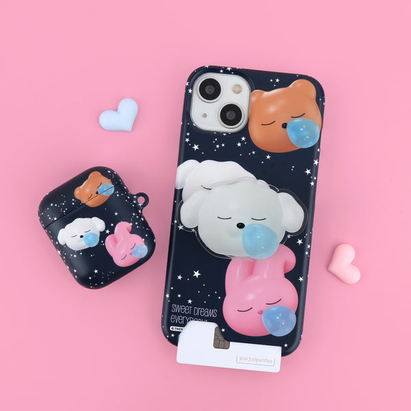 [THENINEMALL] Pattern Sweet Dreams Hard Phone Case (2 types)