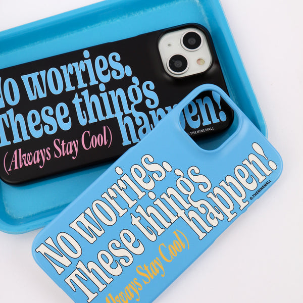 [THENINEMALL] Vintage No Worries Hard Phone Case (2 types)