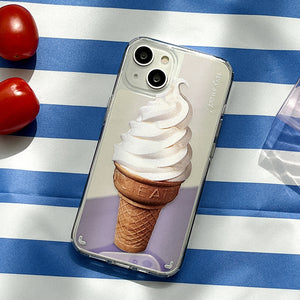 [Mademoment] Sweet Ice Cream Design Glossy Mirror Phone Case