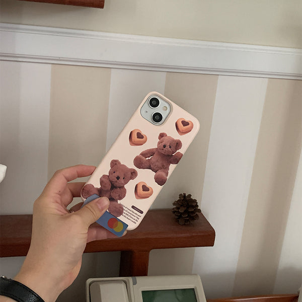 [Mademoment] Pattern Sweet Some Teddy Design Phone Case