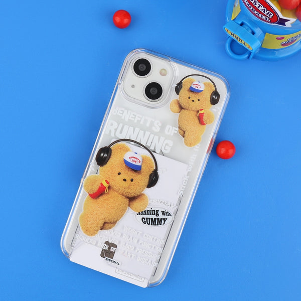 [THENINEMALL] Running Gummy Clear Phone Case (3 types)