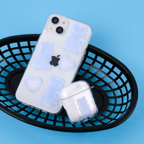 [THENINEMALL] Heart Ice Gummy Clear Phone Case (3 types)