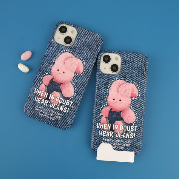 [THENINEMALL] Denim Windy Hard Phone Case (2 types)