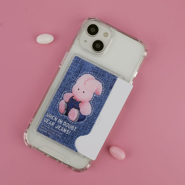 [THENINEMALL] Denim Windy Clear Phone Case (1 type)