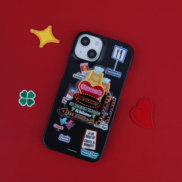 [THENINEMALL] Gummys Restaurant Hard Phone Case (2 types)