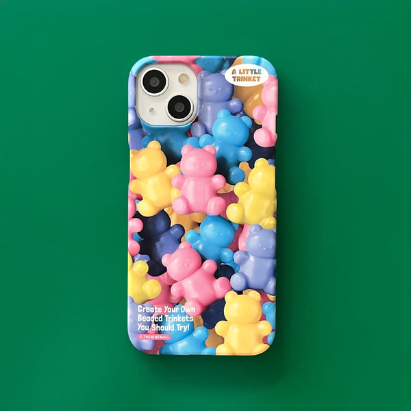 [THENINEMALL] Beads Gummy Pattern Hard Phone Case (2 types)