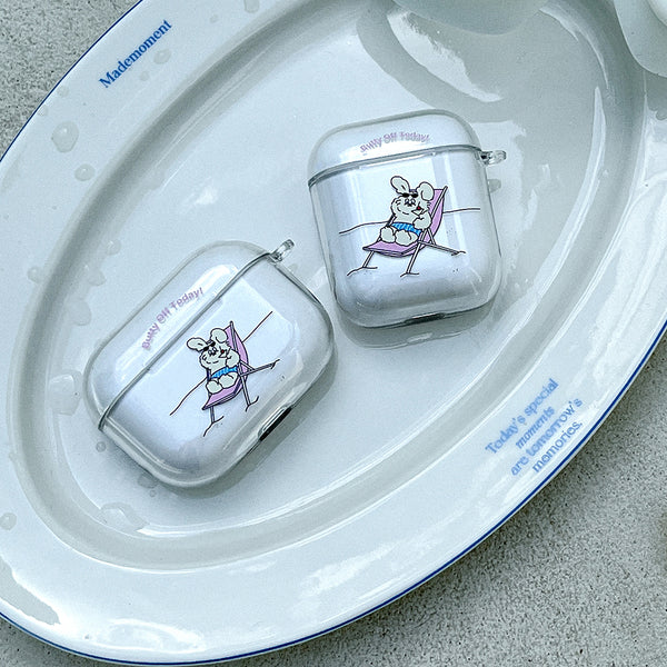 [Mademoment] Off Today Butty Design Clear AirPods Case