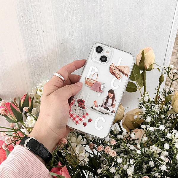 [Mademoment] Picnic Play Design Clear Phone Case (3 Types)