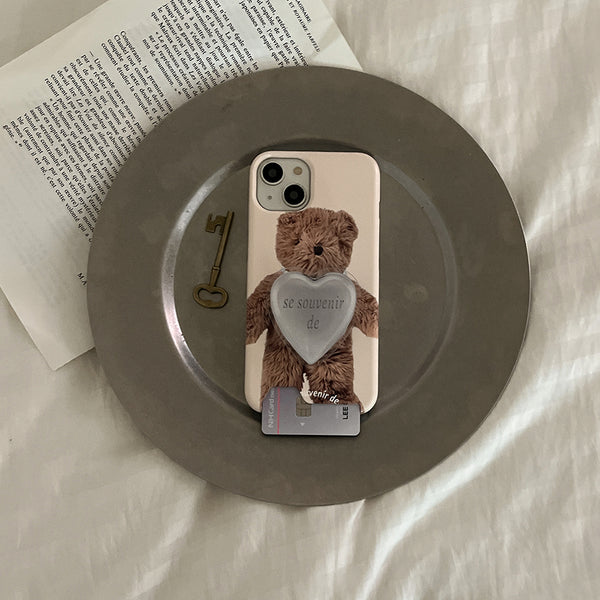 [Mademoment] Teddy Souvenir Pendant Design Phone Case