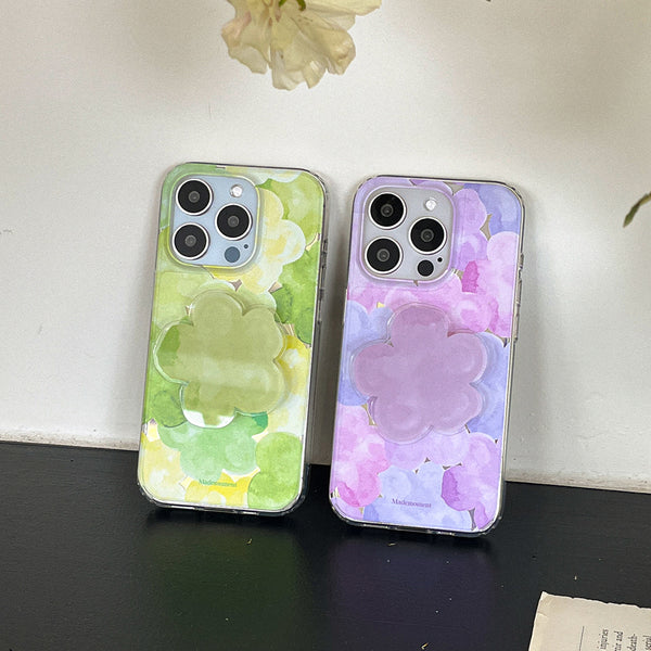 [Mademoment] Dreamy Pond Splash Design Clear Phone Case (3 Types)