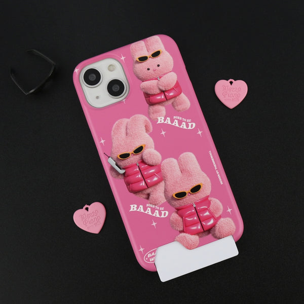 [THENINEMALL] Pattern Puffer Bad Windy Hard Phone Case (2 types)