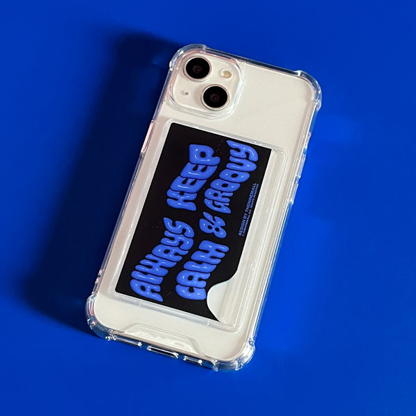 [THENINEMALL] Calm And Groovy Clear Phone Case (4 types)