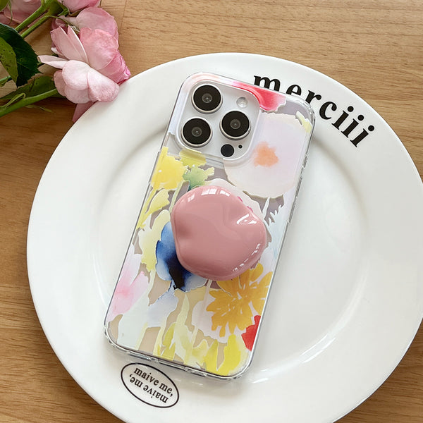 [Mademoment] Iris Garden Design Glossy Mirror Phone