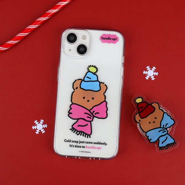 [THENINEMALL] Bundle Up Gummy Clear Phone Case (3 types)