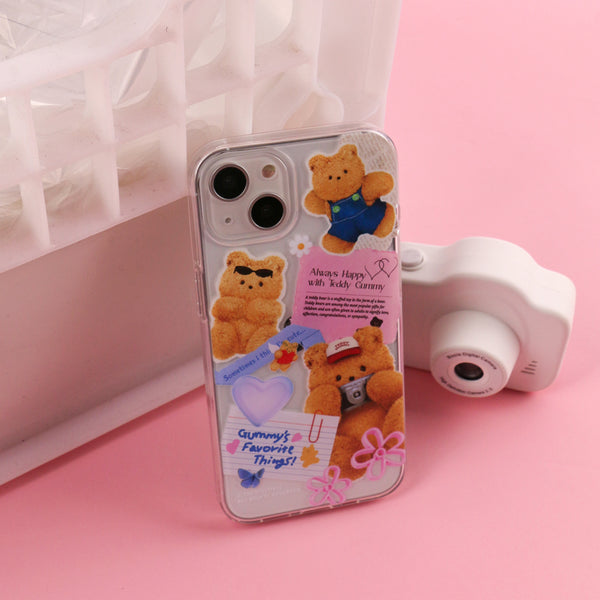 [THENINEMALL] Gummy Collage Clear Phone Case (3 types)