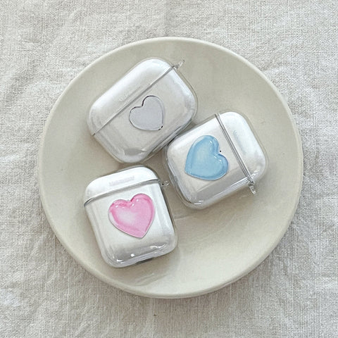 [Mademoment] Pure Love Design Clear AirPods Case