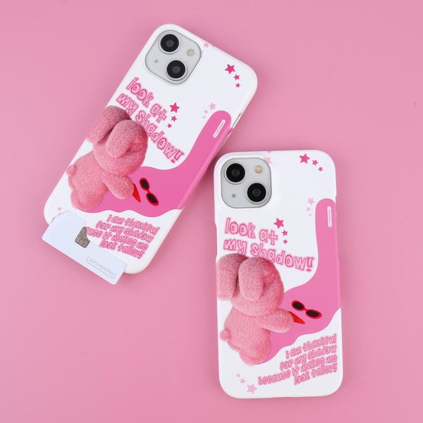 [THENINEMALL] Pink Shadow Windy Hard Phone Case (2 types)