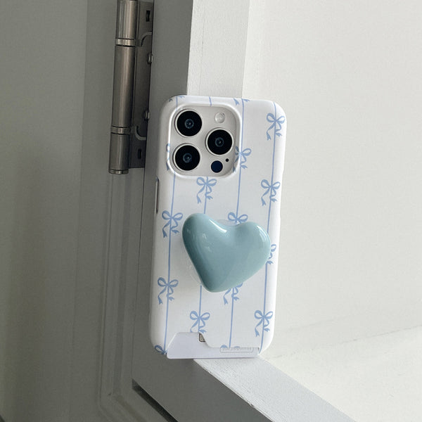 [Mademoment] Line Ribbon Pattern Design Phone Case