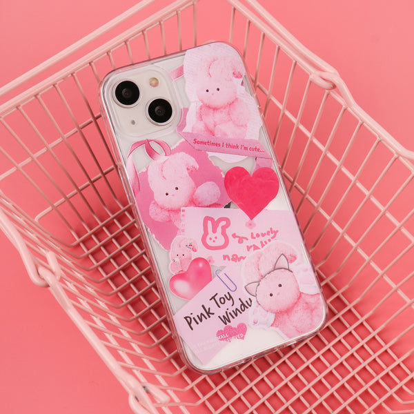 [THENINEMALL] Windy Collage Clear Phone Case (3 types)