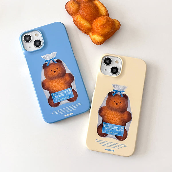 [THENINEMALL] Gummy Financier Hard Phone Case (2 types)