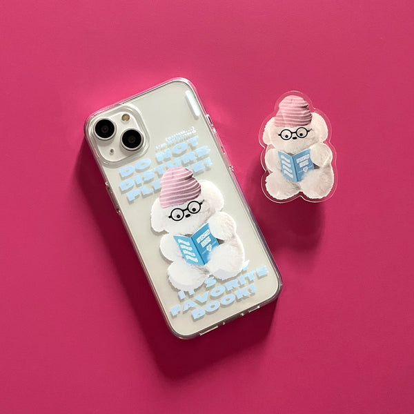 [THENINEMALL] Do Not Disturb Puppy Clear Phone Case (3 types)