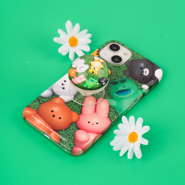 [THENINEMALL] Sunny Days Friends Hard Phone Case (2 types)