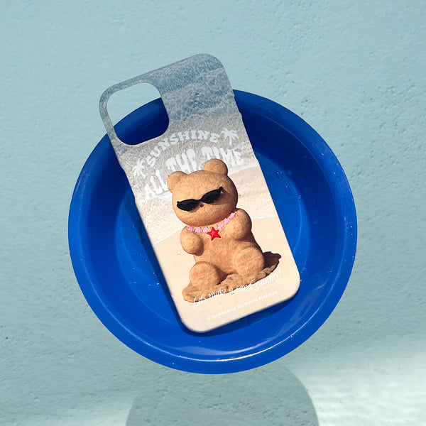 [THENINEMALL] Sand Gummy Hard Phone Case (2 types)