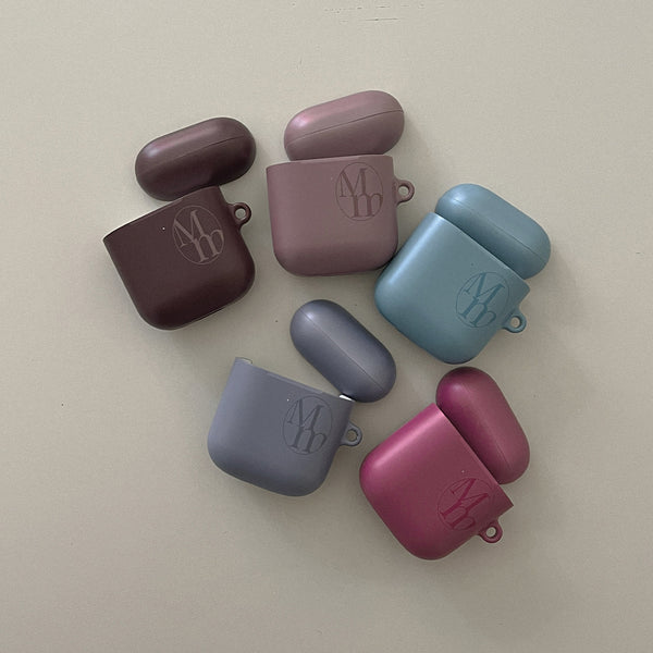 [Mademoment] Soft Cream Plain Design AirPods Case