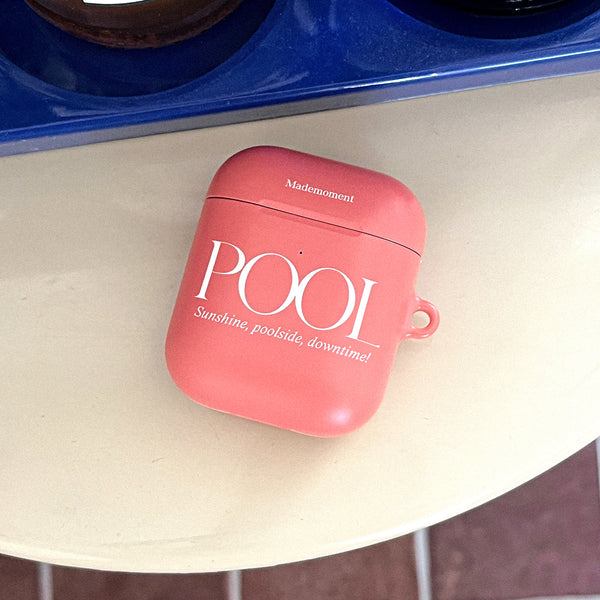 [Mademoment] Poolside Lettering Design AirPods Case