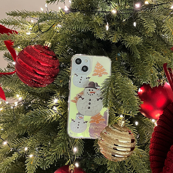 [Mademoment] Holiday Dessert Pattern Design Glossy Mirror Phone