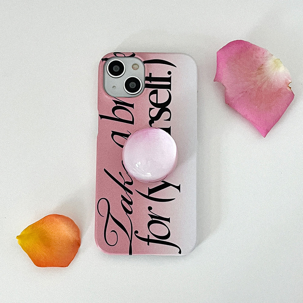 [Mademoment] Take A Break Design Phone Case