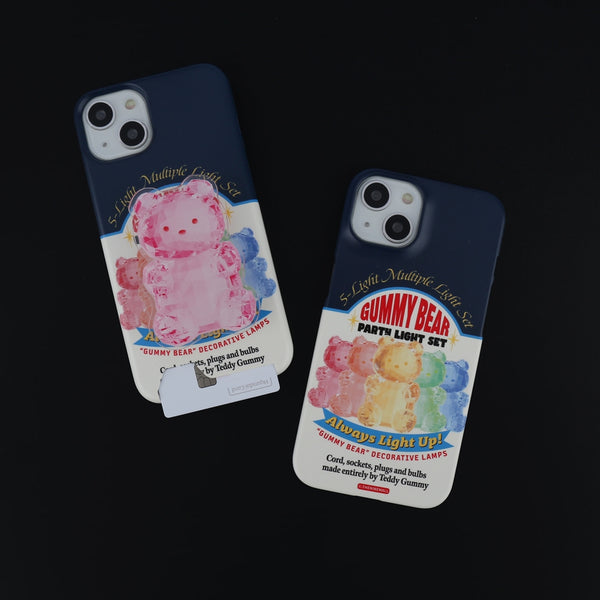 [THENINEMALL] Gummy Light Set Hard Phone Case (2 types)