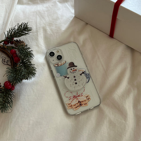 [Mademoment] Holiday Dessert Design Clear Phone Case (3 Types)