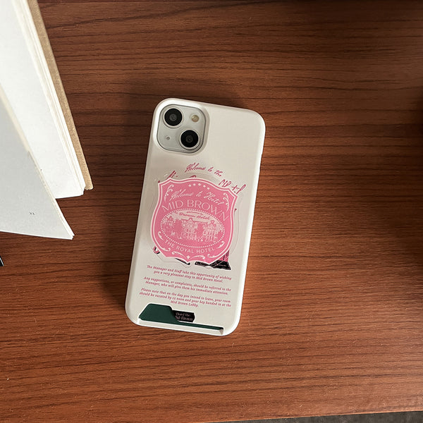 [Mademoment] Hotel The Mid Brown Design Phone Case