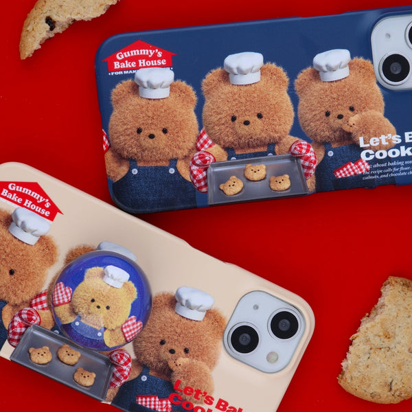 [THENINEMALL] Big Cookie Gummy Hard Phone Case (2 types)