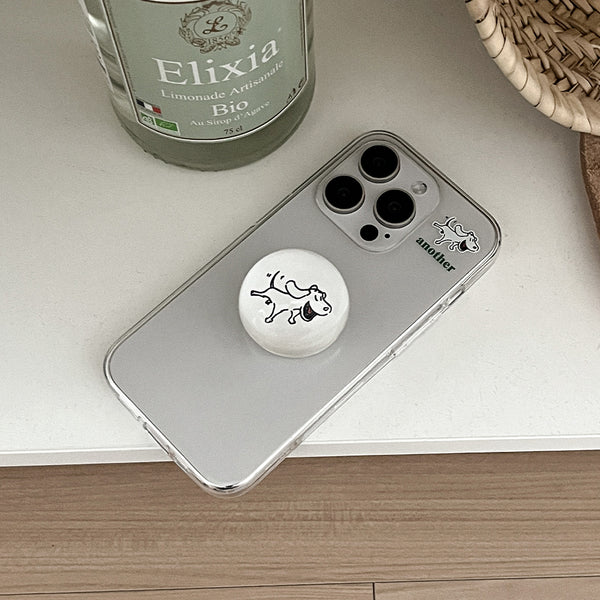 [Mademoment] Another Dog Side Design Clear Phone Case (3 Types)