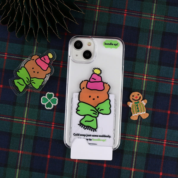 [THENINEMALL] Bundle Up Gummy Clear Phone Case (3 types)